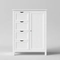 Mobile contenitore in legno, colore bianco