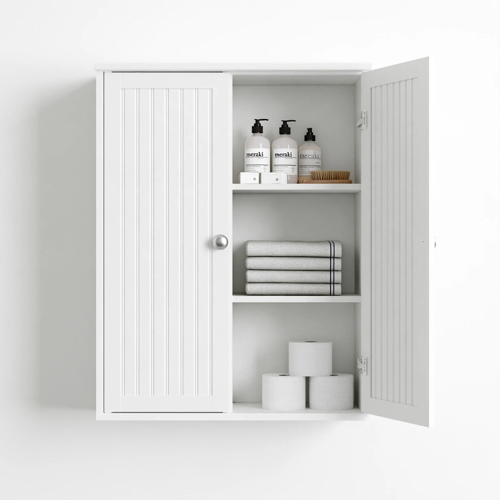 Mobile contenitore in legno, colore bianco