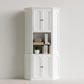 Mobile contenitore in legno, colore bianco